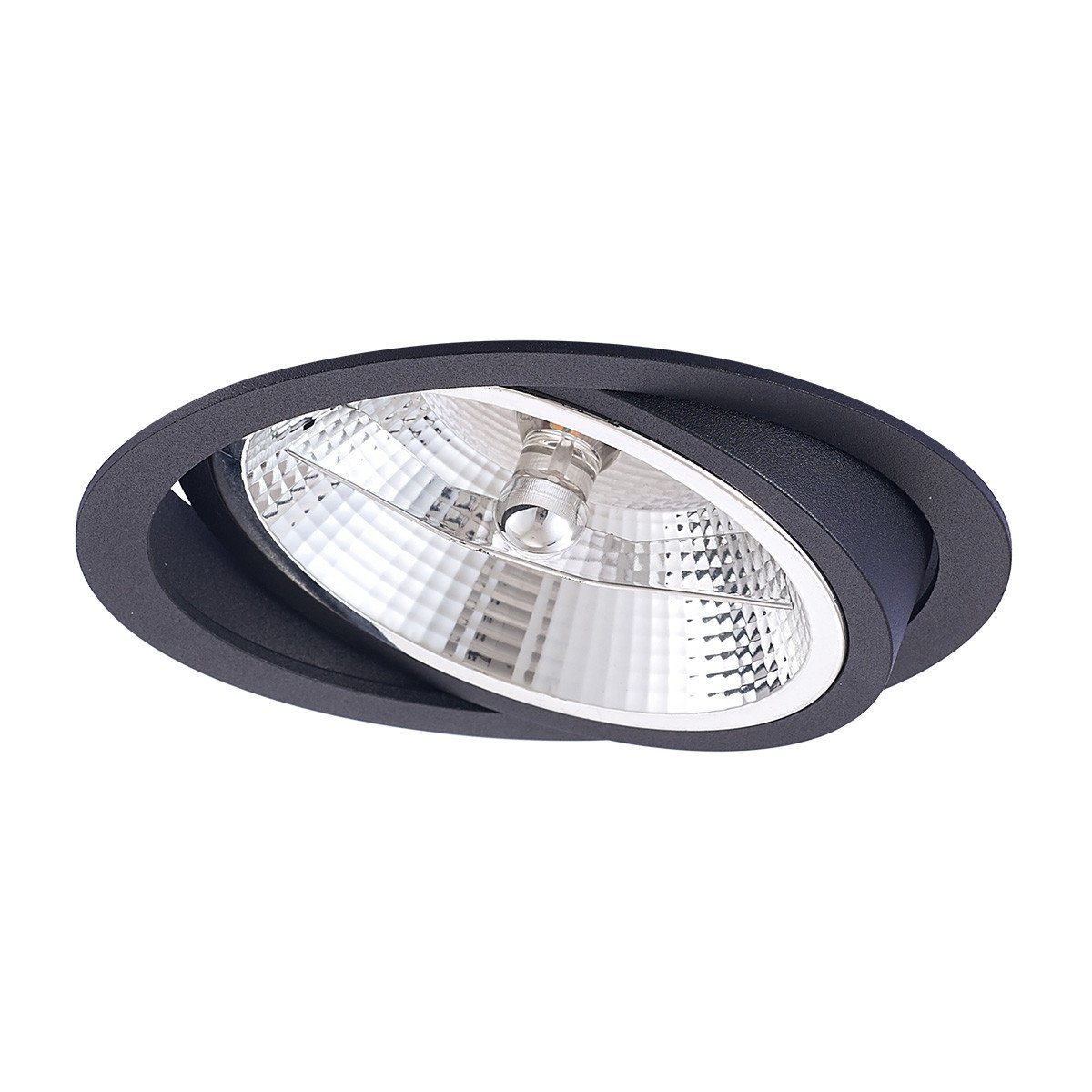 Ruchome oczko podtynkowe Nero czarne 1xGU10 Light Prestige