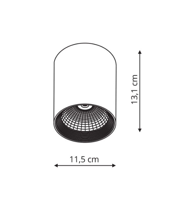 Oprawa natynkowa Zovo czarna LED Light Prestige - obrazek 3
