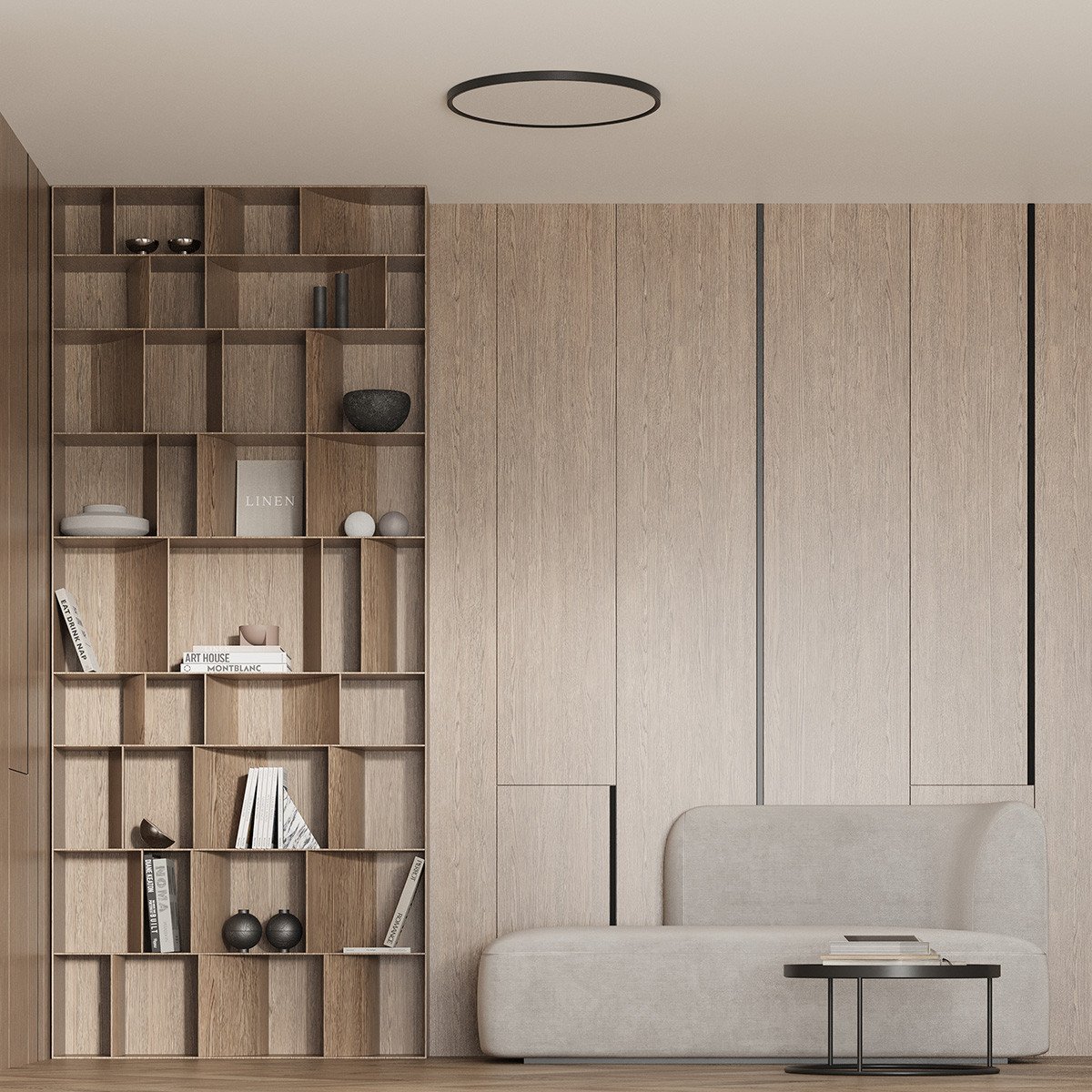 Plafon California 40 cm czarny LED CCT Light Prestige - obrazek 3