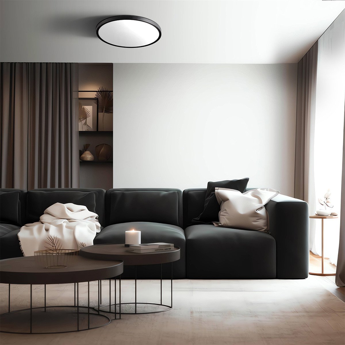 Plafon California 40 cm czarny LED CCT Light Prestige - obrazek 4