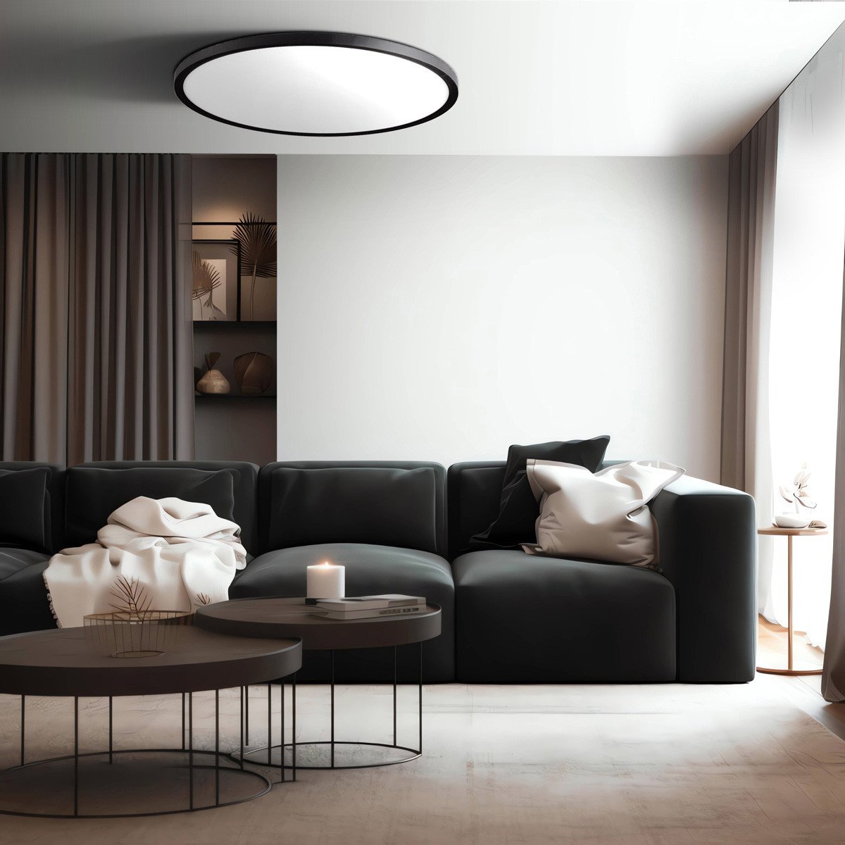 Plafon California 60 cm czarny LED CCT Light Prestige - obrazek 2