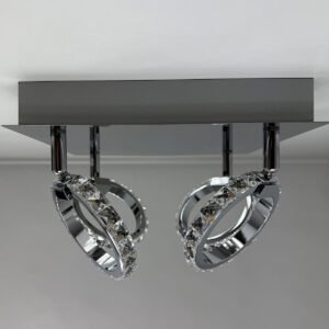 Plafon Carrara srebrny LED 3000K Light Prestige