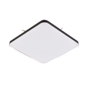 Plafon kwadratowy Babilon 33 cm czarny LED 4000K Light Prestige