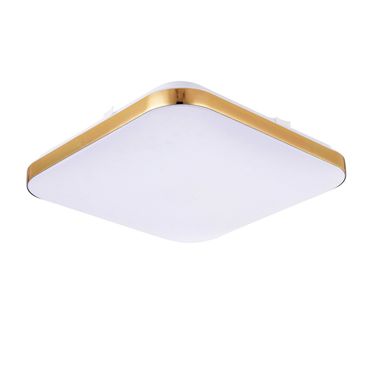 Plafon kwadratowy Babilon 38 cm złoty LED 4000K Light Prestige