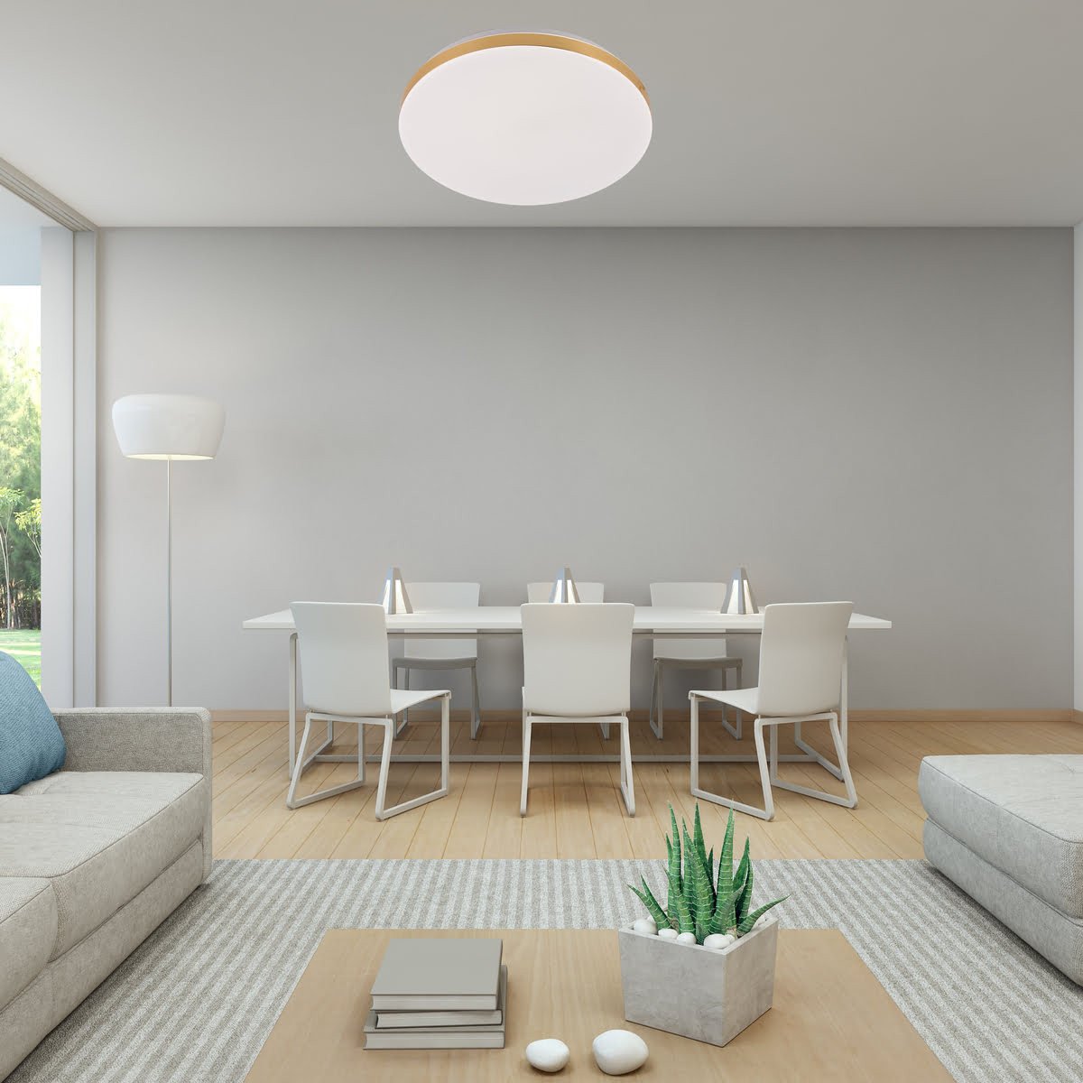 Plafon Babilon 33 cm złoty LED 4000K Light Prestige - obrazek 2