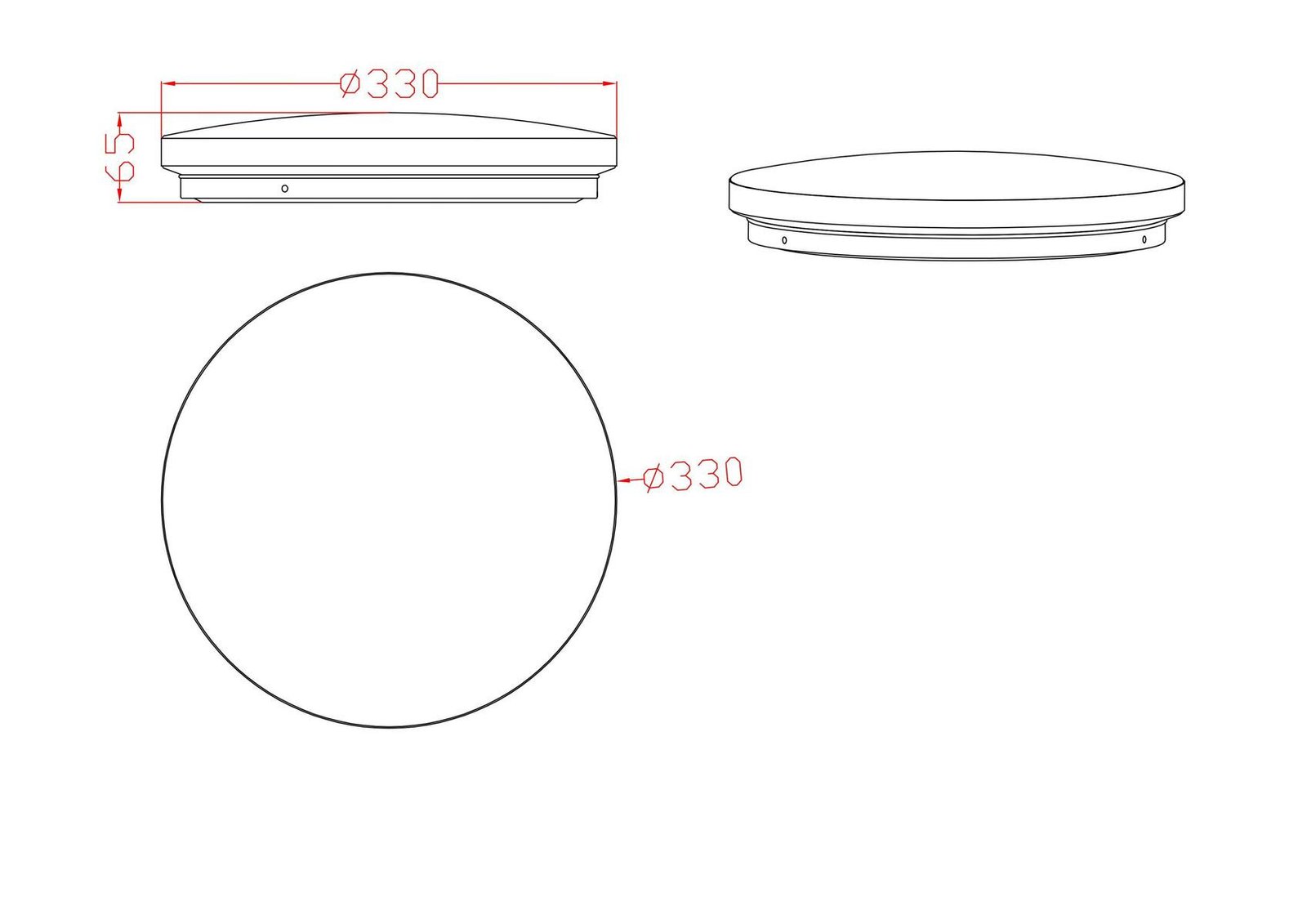 Plafon Babilon 33 cm złoty LED 4000K Light Prestige - obrazek 8