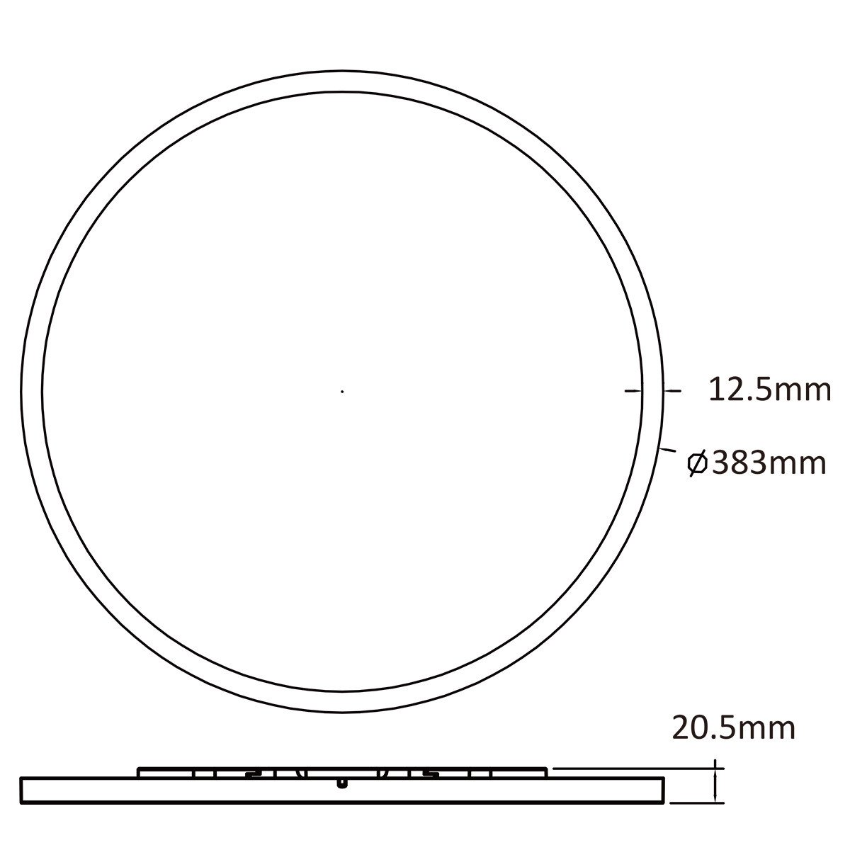 Plafon Pryzma 38 cm biały LED CCT Light Prestige - obrazek 4