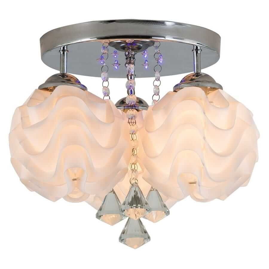 Ozdobny plafon Sada srebrny 3xE14 plus LED Light Prestige - obrazek 3