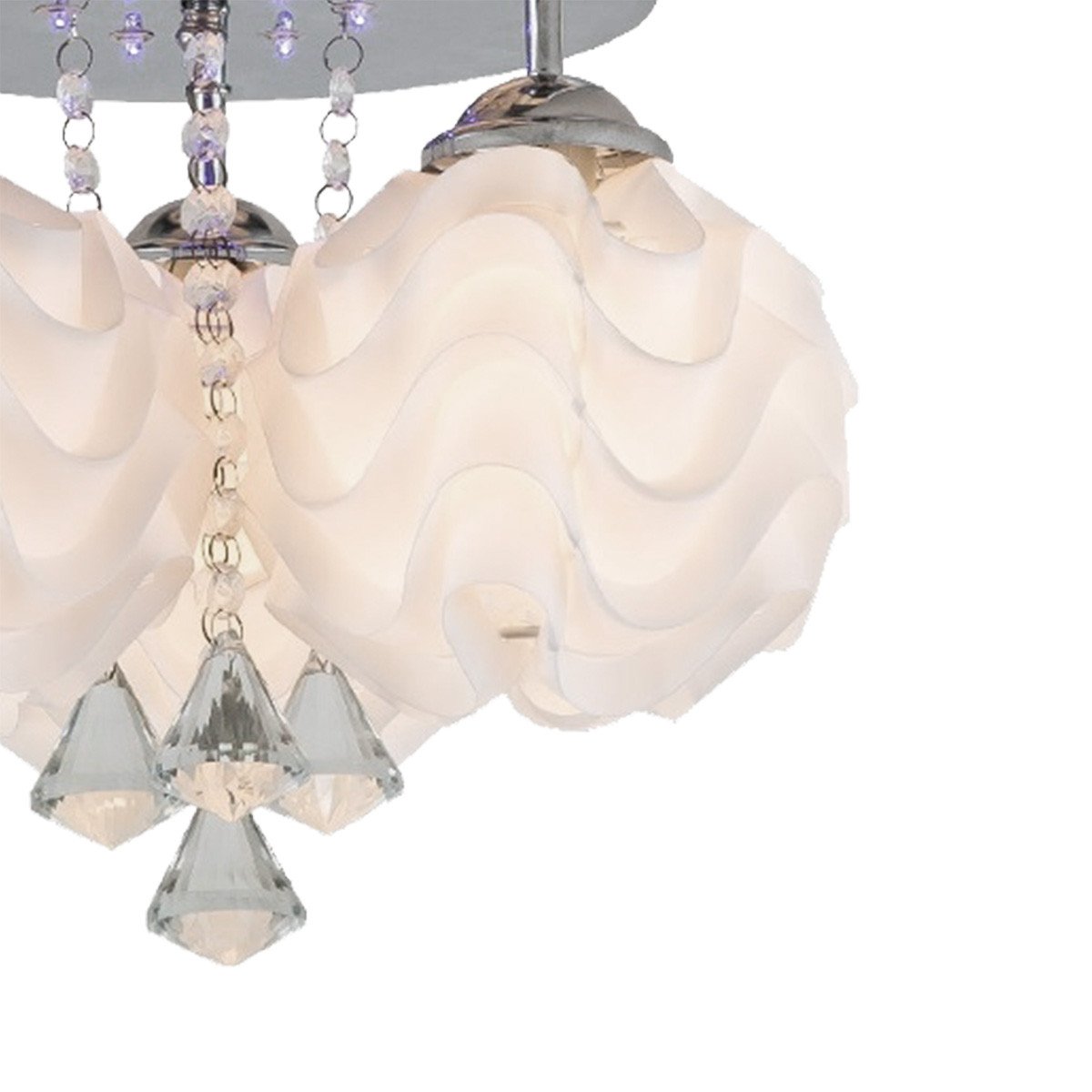 Ozdobny plafon Sada srebrny 3xE14 plus LED Light Prestige - obrazek 4