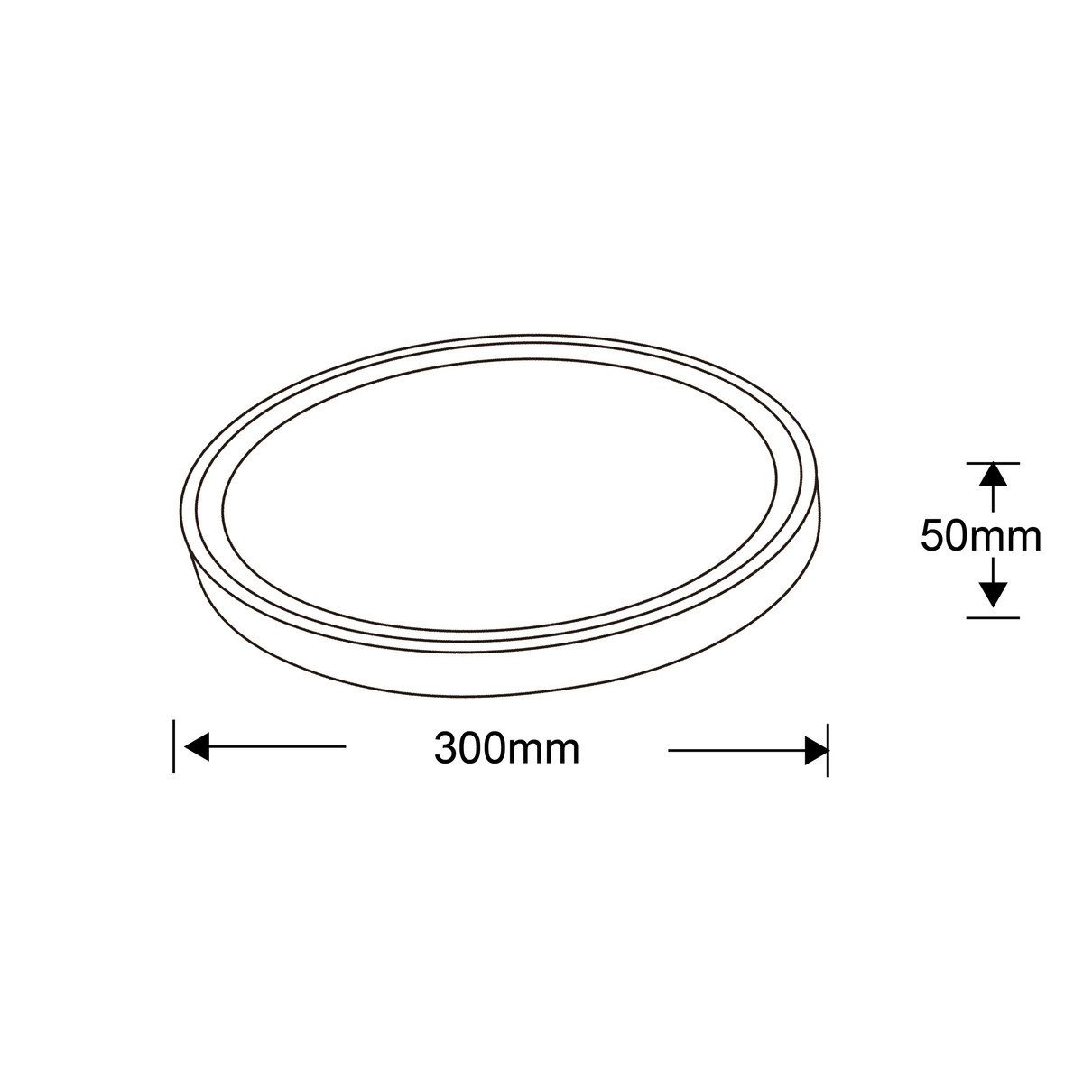 Plafon Vegas 30 cm czarny LED 4000K Light Prestige - obrazek 10