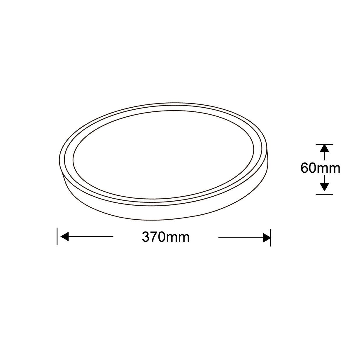Plafon Vegas 40 cm czarny LED 4000K Light Prestige - obrazek 9