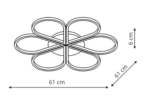 Plafon Velva czarny LED CCT Light Prestige - obrazek 3