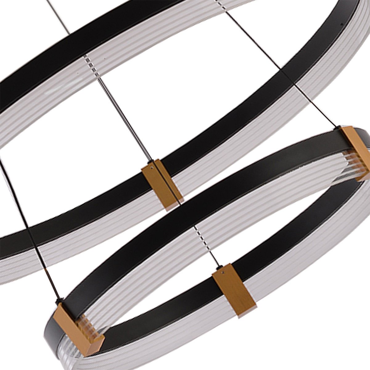 Lampa wisząca Plum 60 cm 40 cm czarno-transparentna LED CCT Light Prestige - obrazek 6