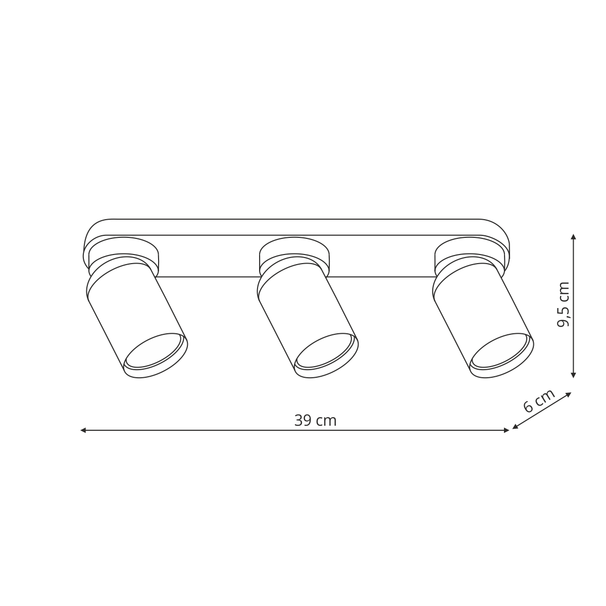 Pointa 3 spot biały 3xGU10 Light Prestige - obrazek 4