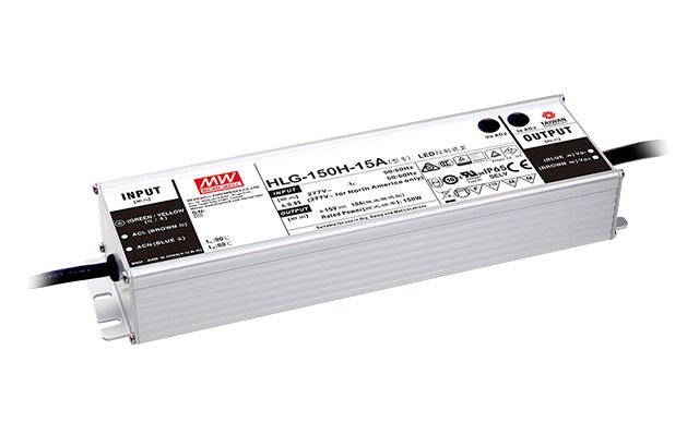 MEAN WELL HLG-150H-12-A Zasilacz impulsowy; LED; 150W; 12V; 12.5A; 90-305VAC; 127-431VDC; IP65 Milagro