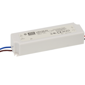 MEAN WELL LPV-35-12 Zasilacz impulsowy; LED; 36W; 12V; 3A; 90-264VAC; 127-370VDC; IP67 Milagro