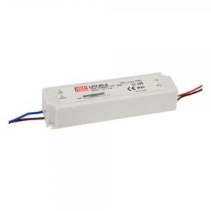 MEAN WELL LPV-60-12 Zasilacz impulsowy; LED; 60W; 12V; 5A; 90-264VAC; 127-370VDC; IP67 Milagro