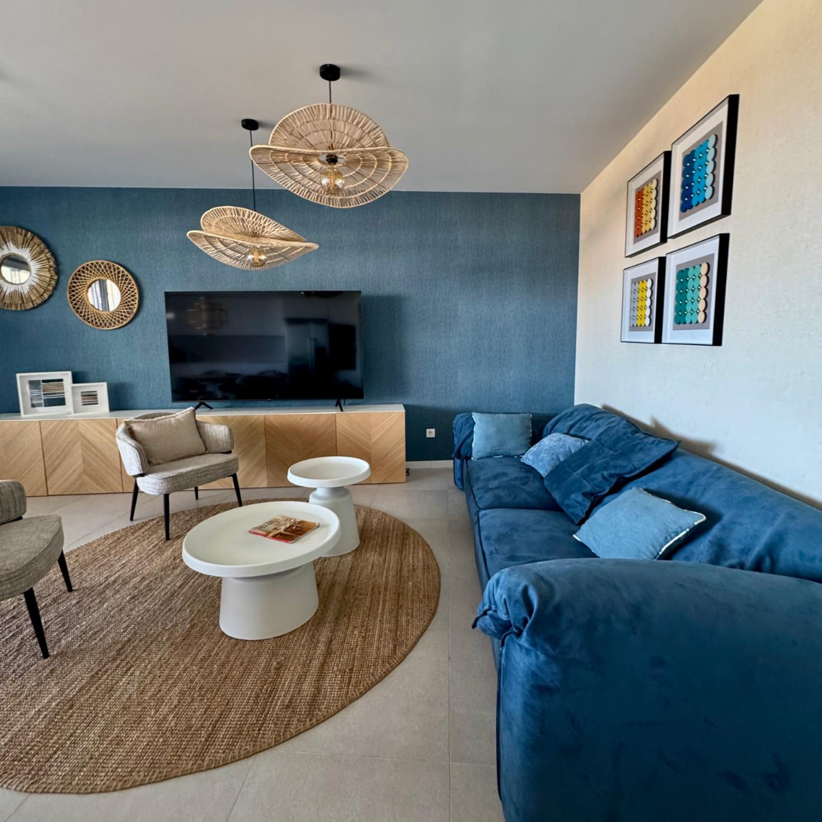 Rattanowa lampa wisząca Raya naturalna 1xE27 Light Prestige - obrazek 4