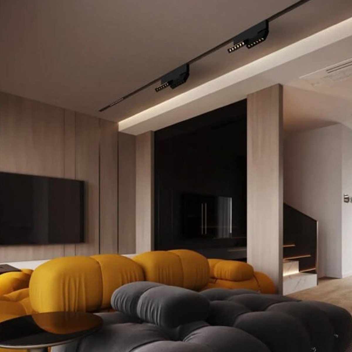 Reflektor do szynoprzewodów Magnetic Lunar czarny LED 3000K Light Prestige - obrazek 2