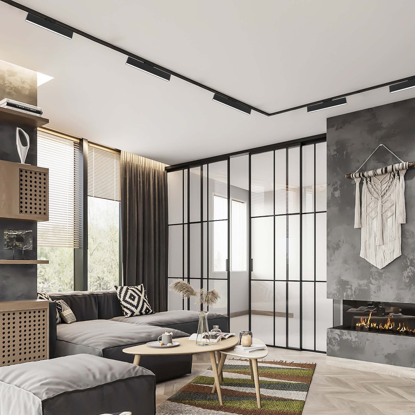 Reflektor do szynoprzewodów Moon 1F czarny LED 4000K Light Prestige - obrazek 2