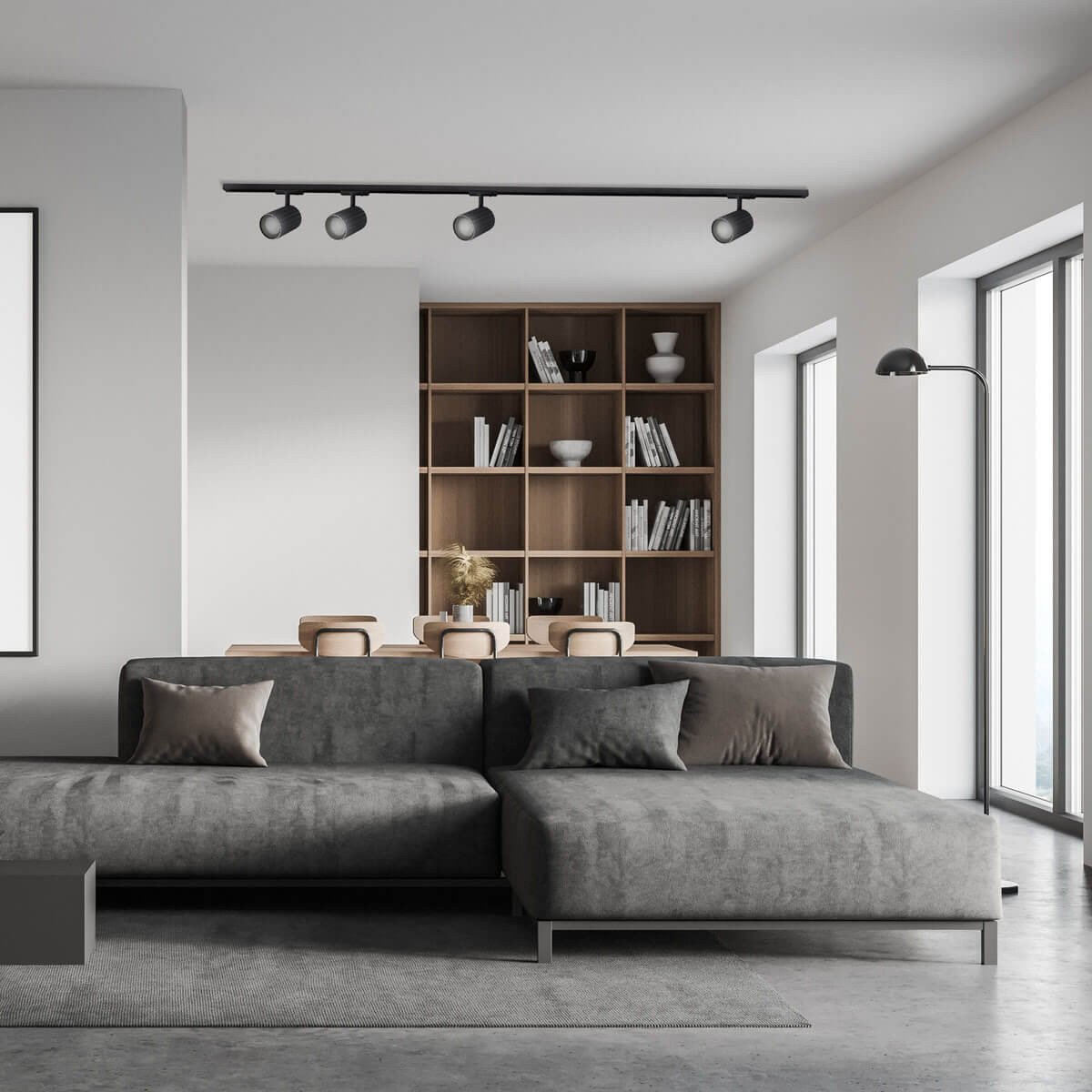 Reflektor do szynoprzewodów Tokio 1F czarny 1xGU10 Light Prestige - obrazek 2