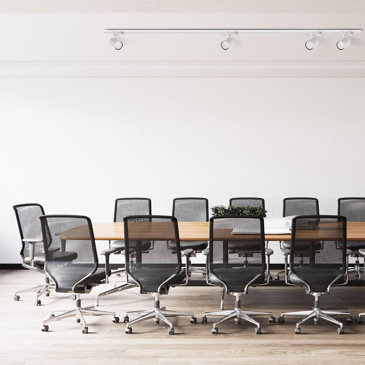 Zestaw oświetlenia szynowego Snow SET 3F biały 4xGU10 Light Prestige - obrazek 3