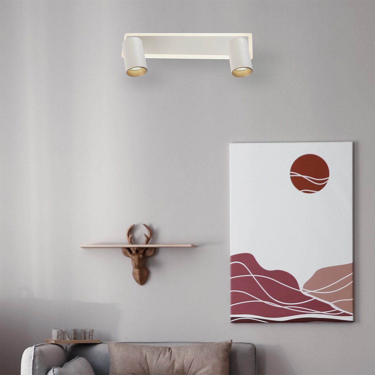 Spot Parma 2 biały 2xGU10 LED CCT Light Prestige - obrazek 4