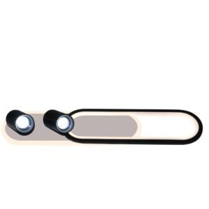 Spot Parma 2 długi czarny 2xGU10 LED CCT Light Prestige