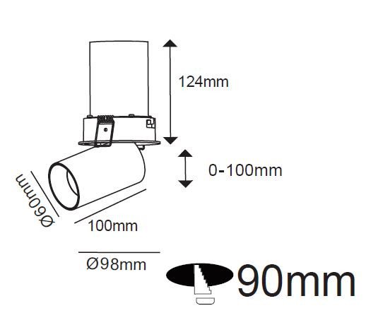 Reflektor Avila biały LED 3000K Light Prestige - obrazek 3