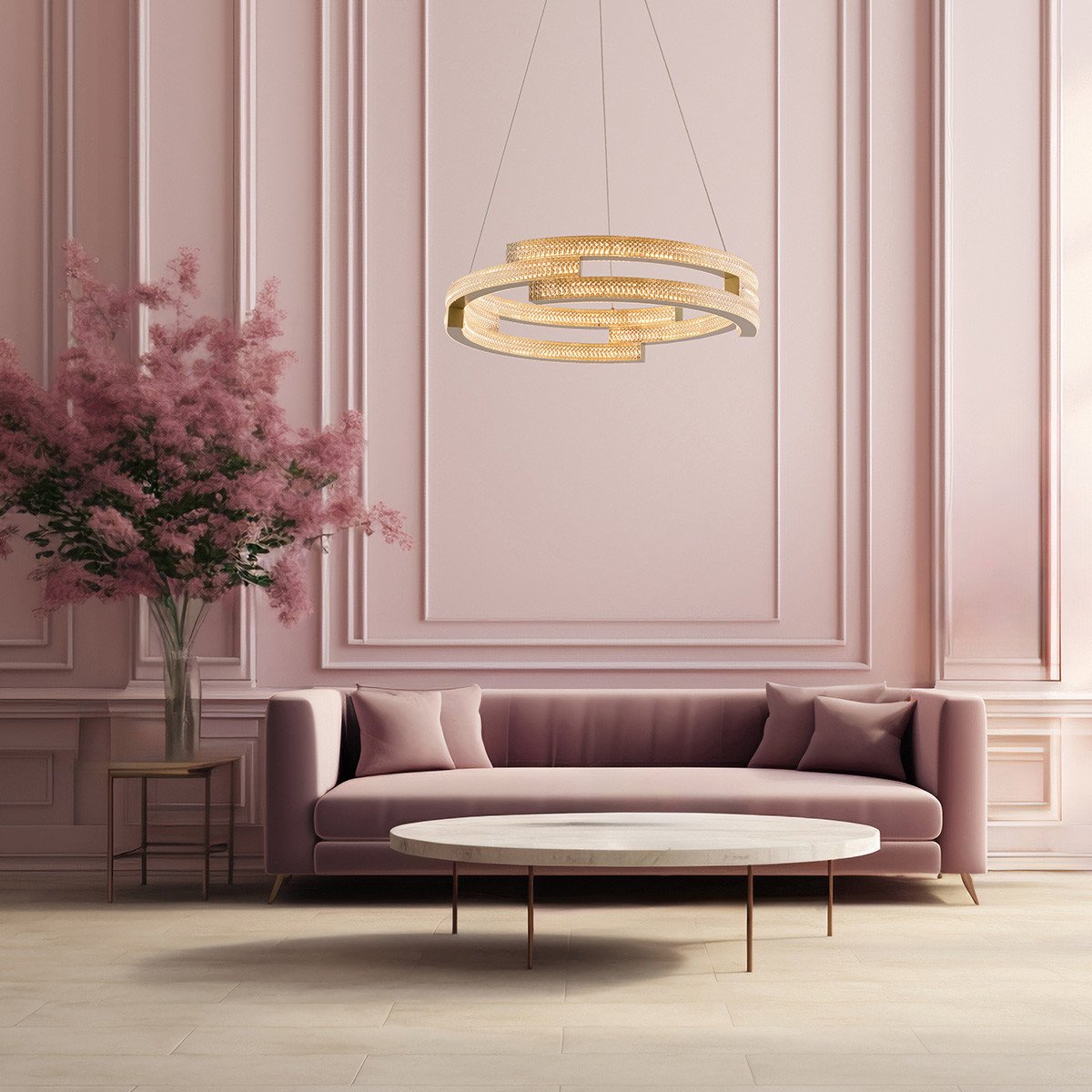 Lampa wisząca Tarja złota LED CCT Light Prestige - obrazek 3
