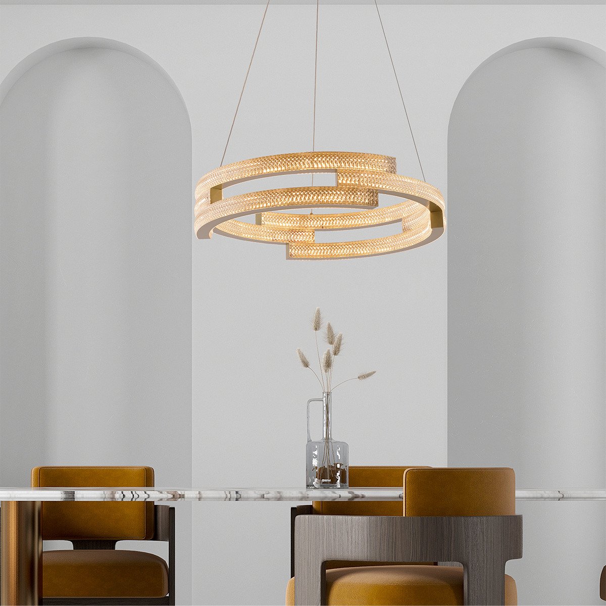 Lampa wisząca Tarja złota LED CCT Light Prestige - obrazek 5