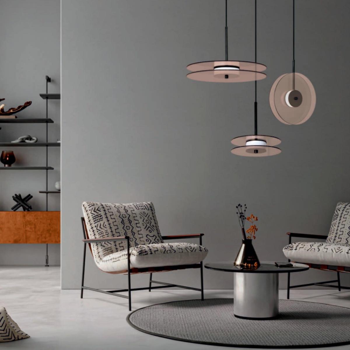 Wisząca lampa pionowa Casy dymna LED CCT Light Prestige - obrazek 2